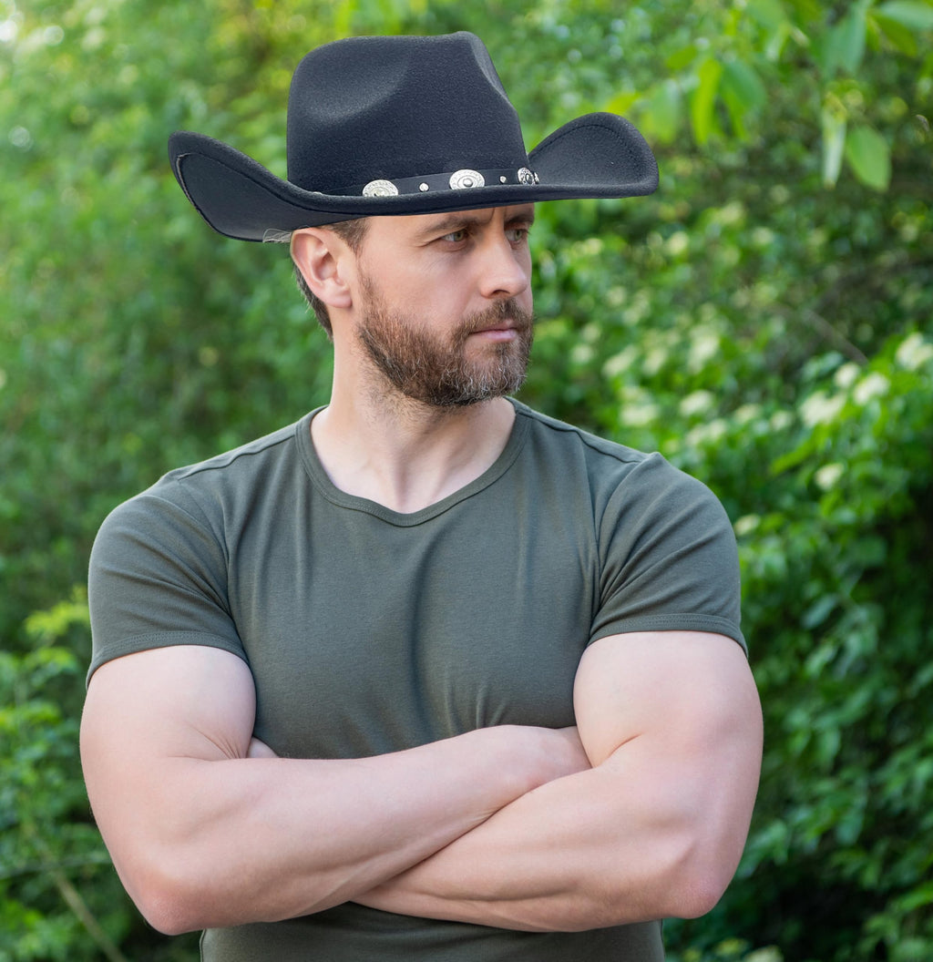 Wide Brim Felt Cowboy Hat B58897