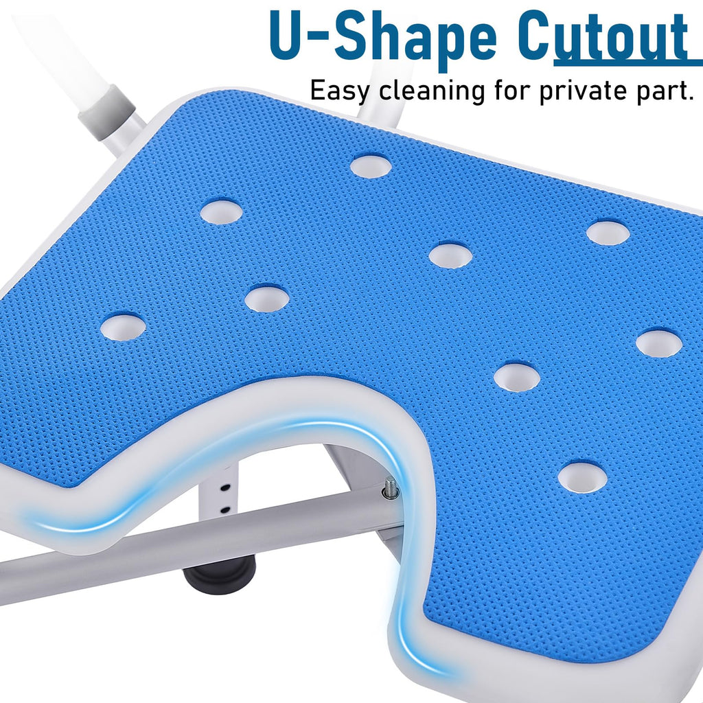 Shower Chair with Arms and Back, U-Shaped Seat P45139