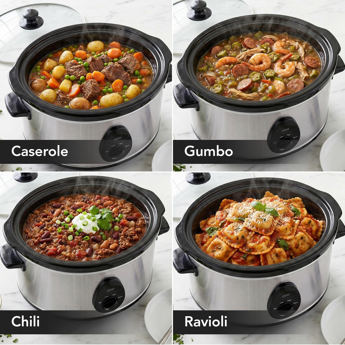 3.7 Qt Electric Slow Cooker O912883