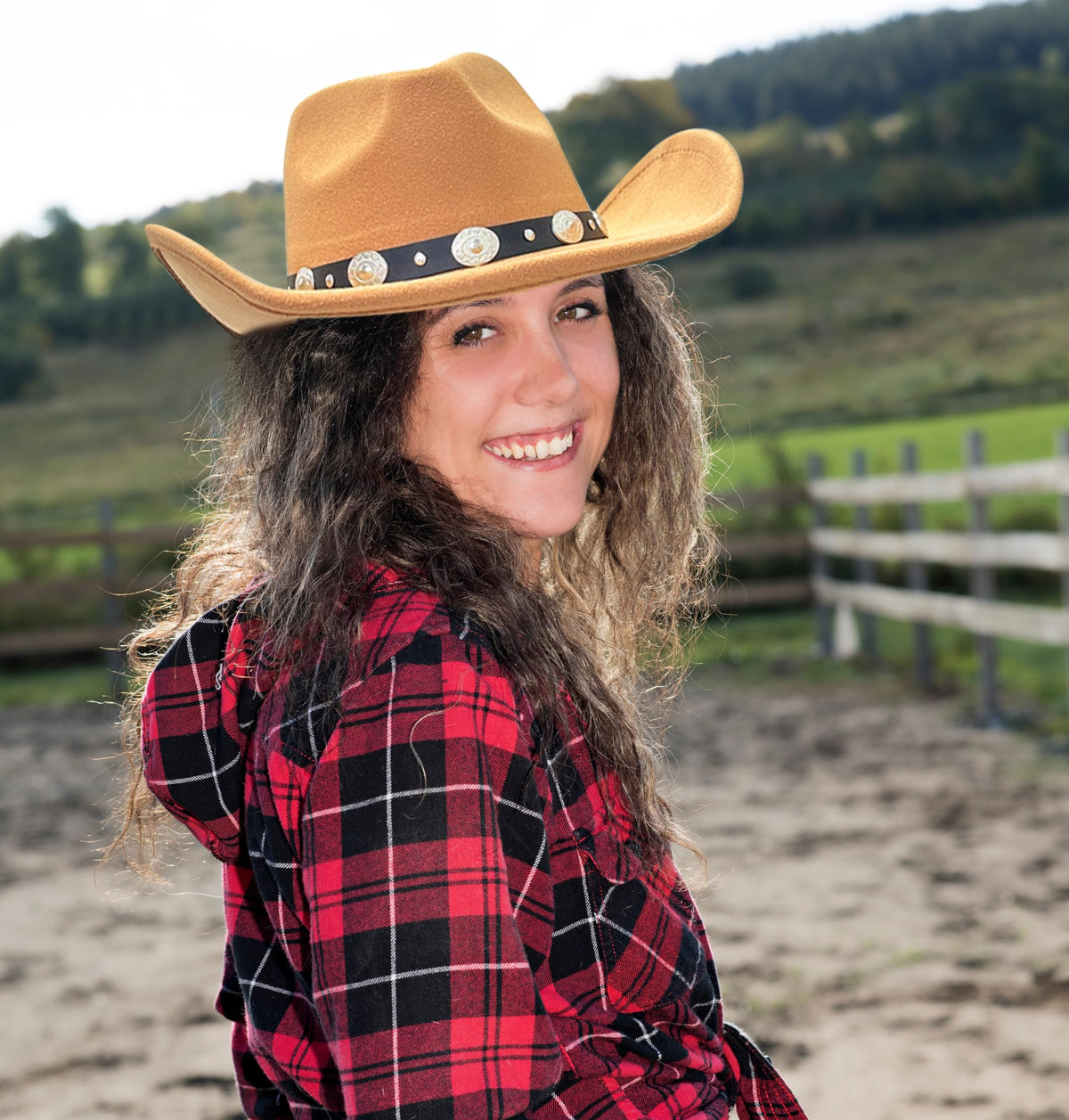 Wide Brim Felt Cowboy Hat B58897