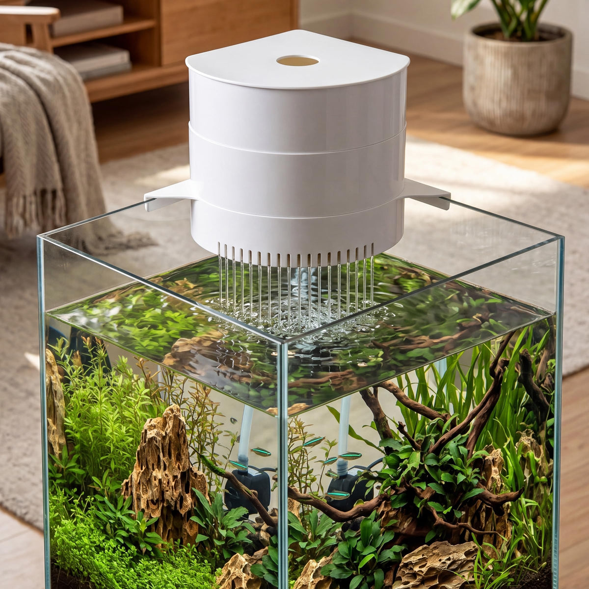3-Tier Hang On Back Aquarium Filter 10W 158GPH C34011