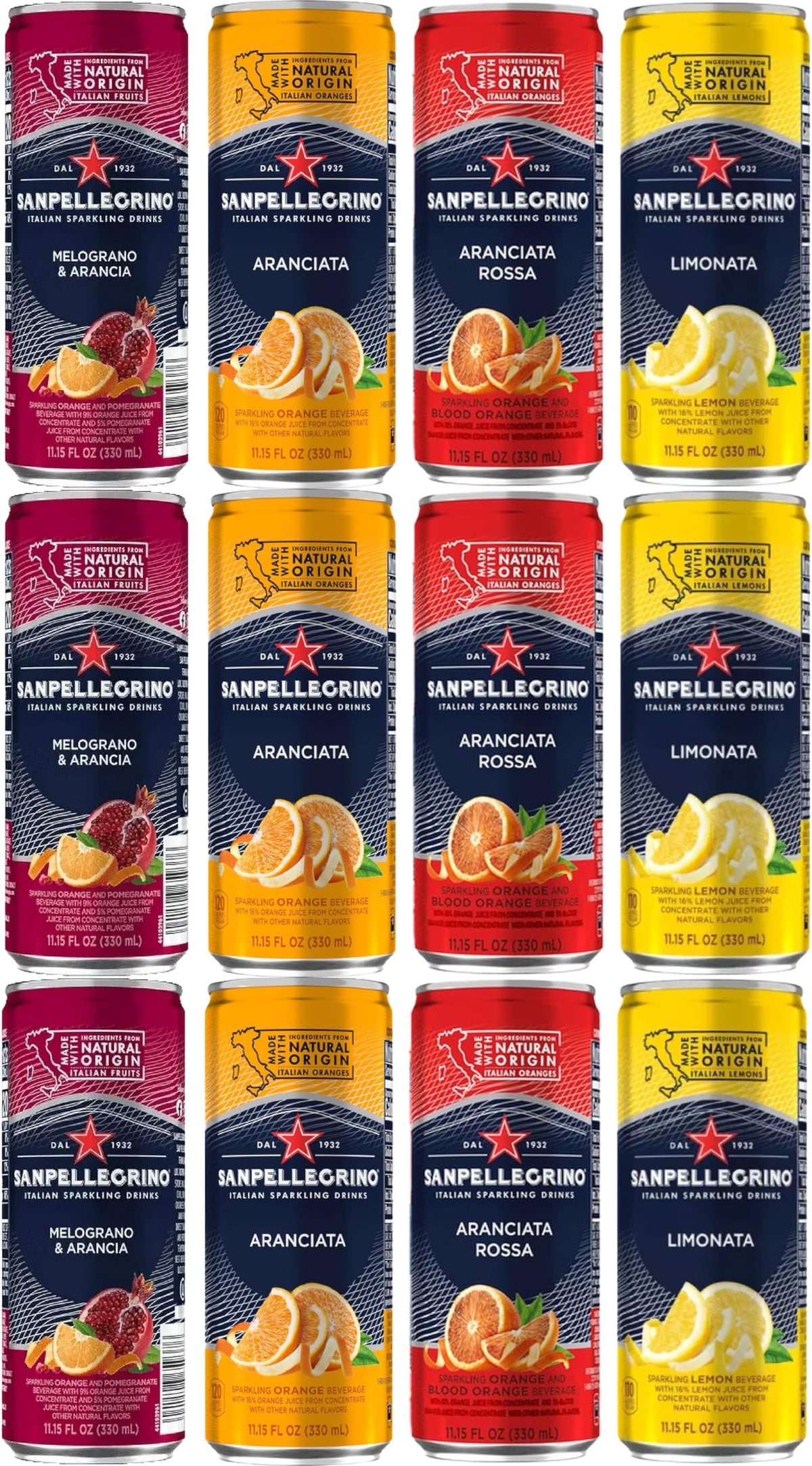 Sparkling Water Variety 4 Flavors 12 Pack N136432