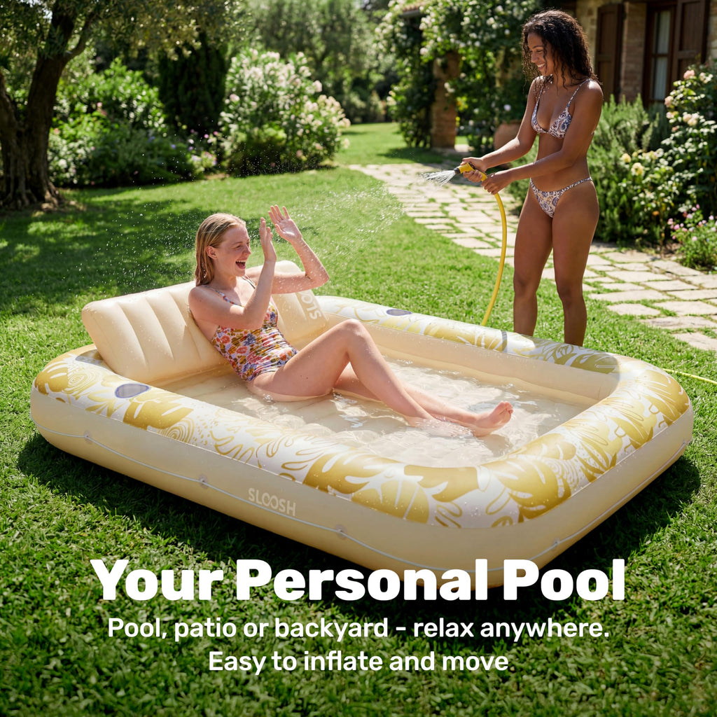 Inflatable Tanning Pool Lounger Float Q653