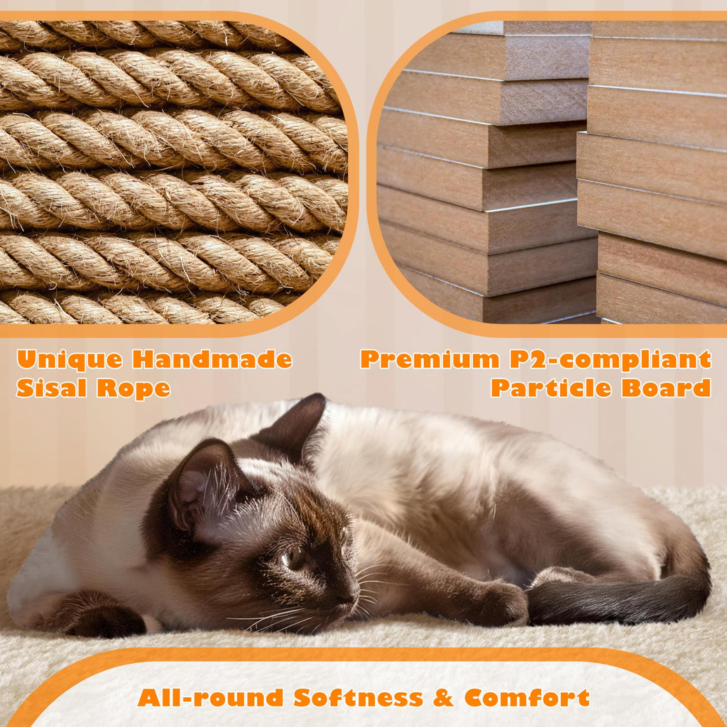 Beige 70.5in Multi-Level Cat Tree P9662