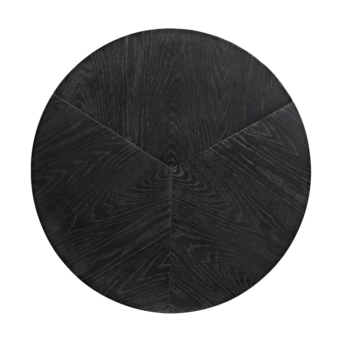 Black Fluted Round Coffee Table F924116